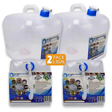 2 Pack 5.3 Gal WaterStorageCube BPA Free Collapsible Water Container with Spigot