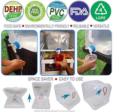 4 Pack 5.3 Gal WaterStorageCube BPA Free Collapsible Water Container with Spigot